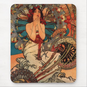 Alfons Mucha Monaco Monte Carlo Mouse Mat