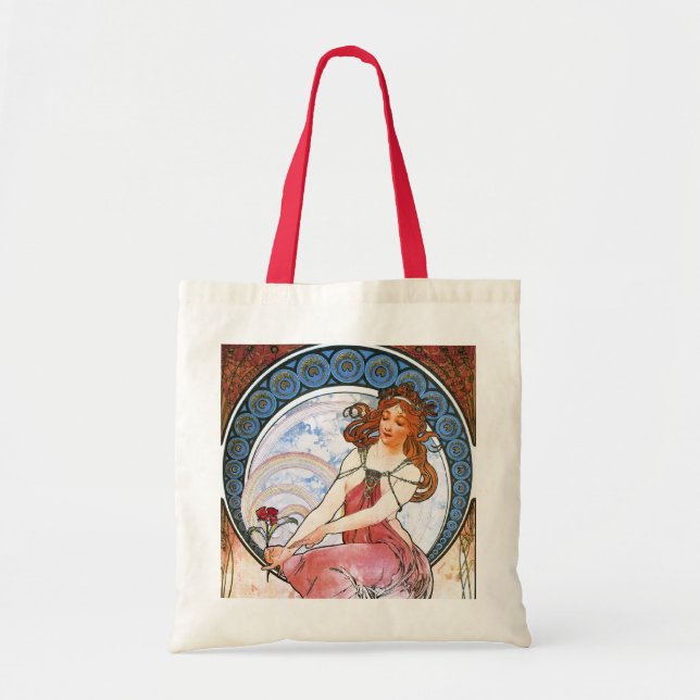 Alfons Mucha: Muse of Painting Tote Bag (Front)
