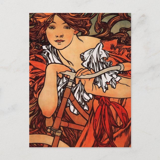 Alfons Mucha Perfecta Postcard (Front)