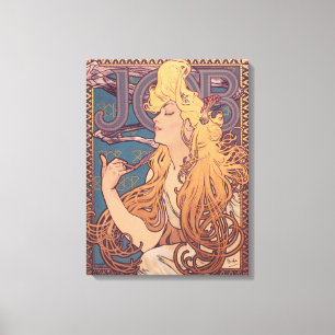 Alfonse Mucha Job Art Nouveau woman Canvas Print