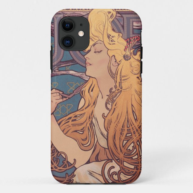 Alfonse Mucha Job Art Nouveau woman Case-Mate iPhone Case (Back)