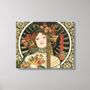 Alfonse Mucha Trappistine Nouveau Canvas Print