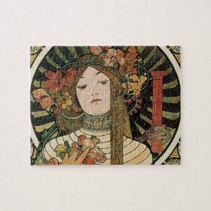 Alfonse Mucha Trappistine Nouveau Jigsaw Puzzle