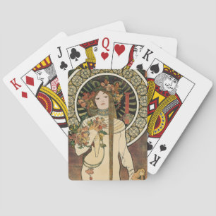 Alfonse Mucha Trappistine Nouveau Playing Cards
