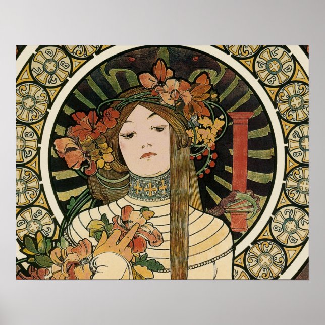 Alfonse Mucha Trappistine Nouveau Poster (Front)