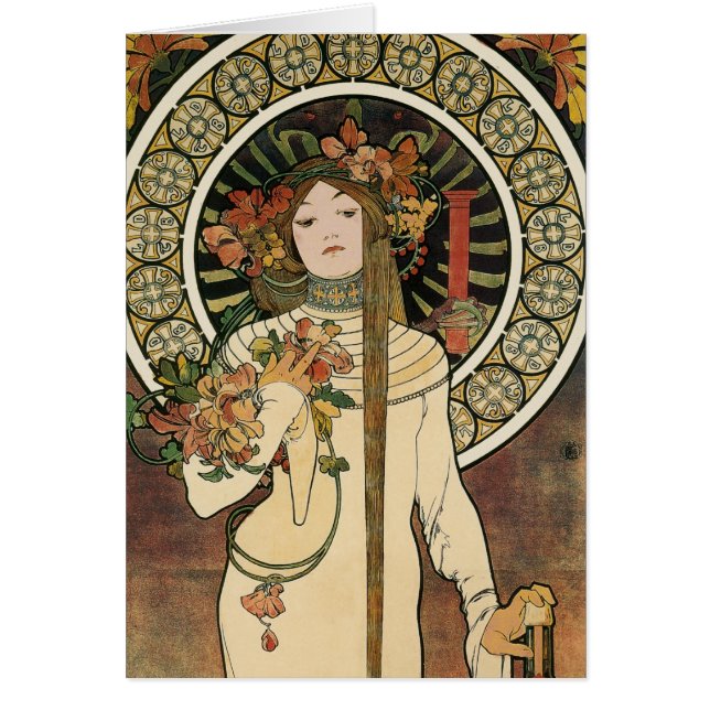 Alfonse Mucha Trappistine Nouveau Vintage Poster (Front)