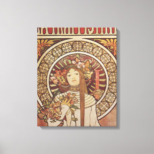 Alfonse Mucha Trappistine Nouveau Vintage Poster Canvas Print