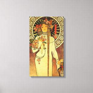 Alfonse Mucha Trappistine Nouveau Vintage Poster Canvas Print