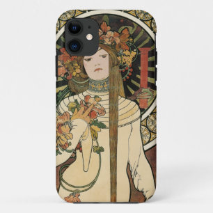 Alfonse Mucha Trappistine Nouveau Vintage Poster iPhone 11 Case