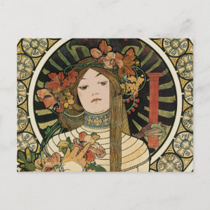 Alfonse Mucha Trappistine Nouveau Vintage Poster Postcard