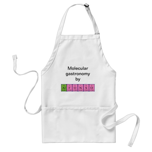 Alfonso periodic table name apron (Front)