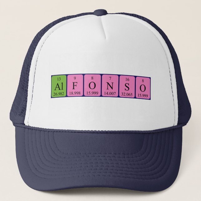 Alfonso periodic table name hat (Front)