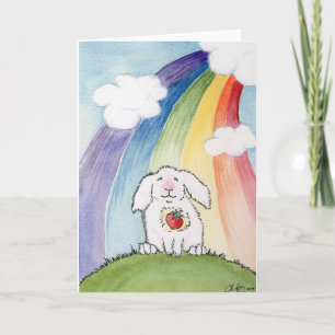 Alfred and the Rainbow Bridge Card
