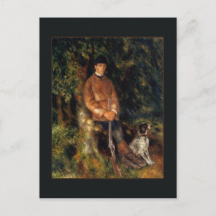 Alfred Berard and his Dog by Renoir Postcard