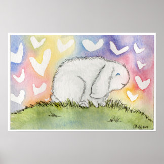 Alfred Bunny With Love Poster