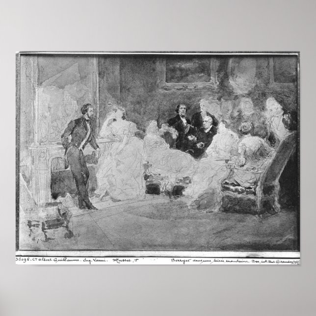 Alfred de Musset  Eugene Delacroix Poster (Front)