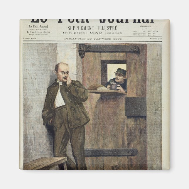 Alfred Dreyfus  in Prison Magnet (Front)
