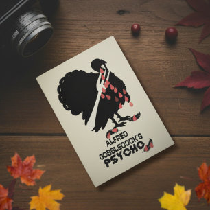 Alfred Gobblecock’s Psycho Funny Thanksgiving Holiday Card