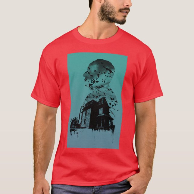 Alfred Hitchcollage Gradient T-Shirt (Front)