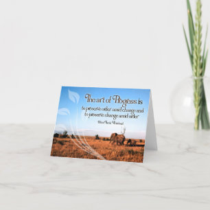 Alfred North Whitehead Inspirational Quote Thank You Card