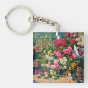 Alfred Petit Flower Baskets and Flower Pots in... Key Ring