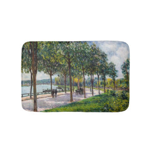 Alfred Sisley - Allee of Chestnut Trees Bath Mat