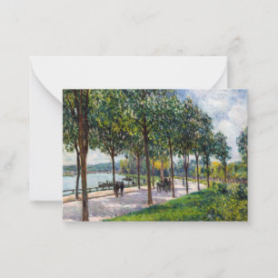Alfred Sisley - Allee of Chestnut Trees Card