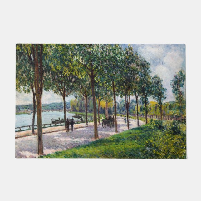 Alfred Sisley - Allee of Chestnut Trees Doormat (Front)