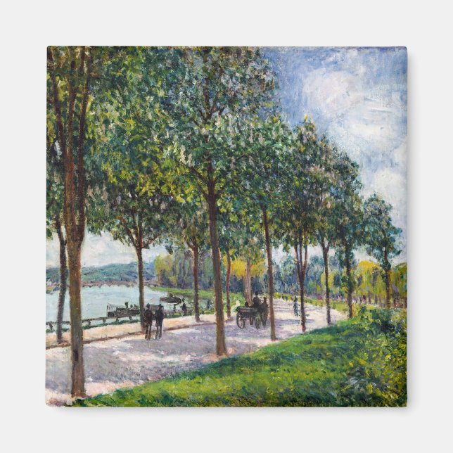 Alfred Sisley - Allee of Chestnut Trees Magnet (Front)