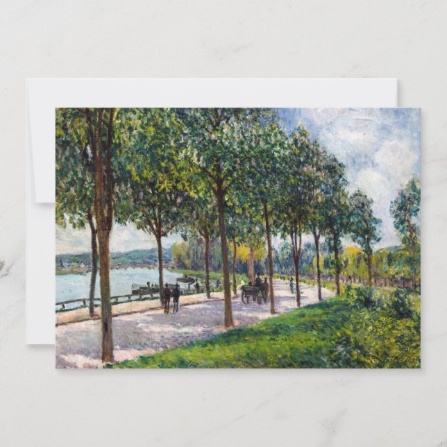 Alfred Sisley - Allee of Chestnut Trees Thank You Card (Front)