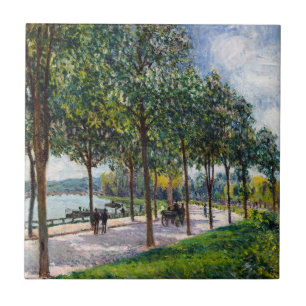 Alfred Sisley - Allee of Chestnut Trees Tile