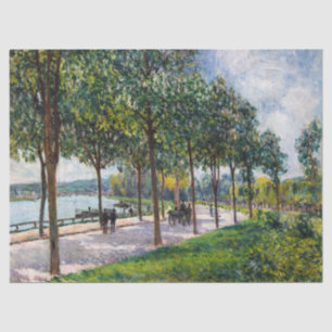 Alfred Sisley - Allee of Chestnut Trees Tissue Paper