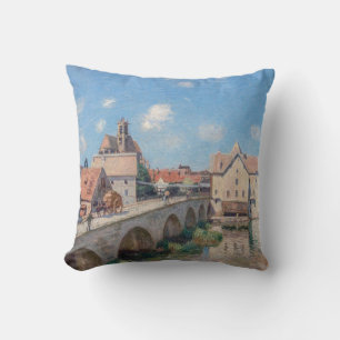 Alfred Sisley artwork - Le Pont de Moret Cushion