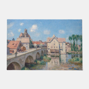 Alfred Sisley artwork - Le Pont de Moret Doormat