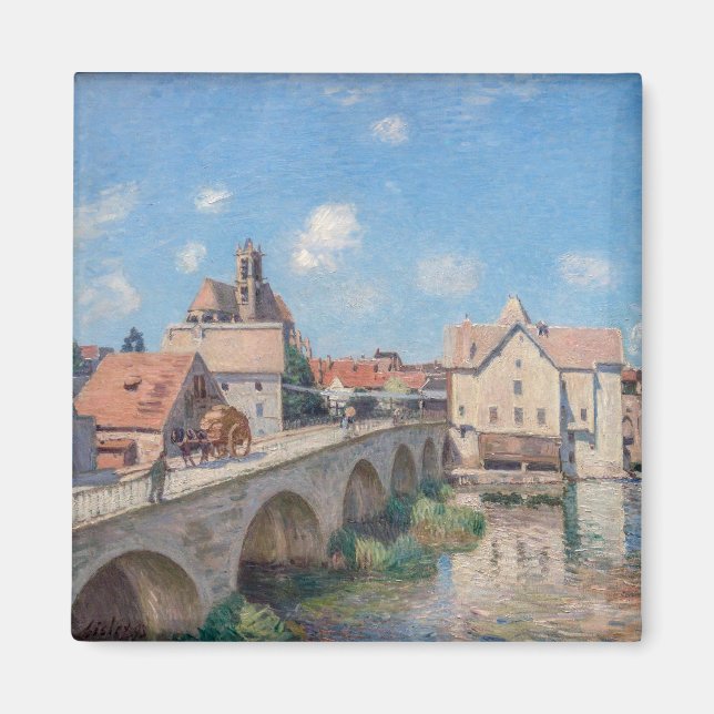 Alfred Sisley artwork - Le Pont de Moret Magnet (Front)