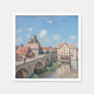 Alfred Sisley artwork - Le Pont de Moret Napkin