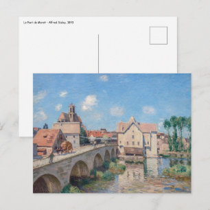 Alfred Sisley artwork - Le Pont de Moret Postcard