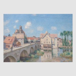 Alfred Sisley artwork - Le Pont de Moret Tissue Paper
