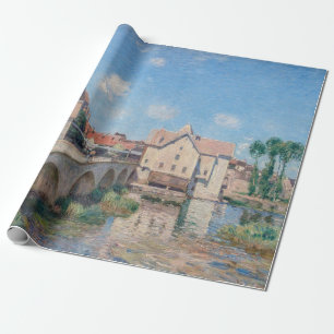 Alfred Sisley artwork - Le Pont de Moret Wrapping Paper