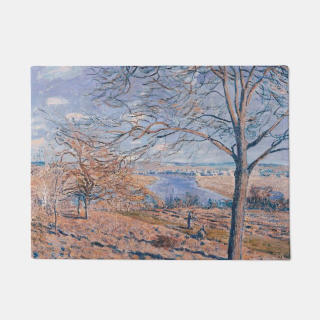 Alfred Sisley - Banks of the Loing - Autumn Effect Doormat (Front)