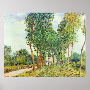 Alfred Sisley - Banks of the Loing in Moret Poster