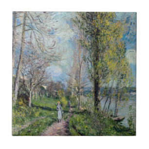 Alfred Sisley - Banks of the Seine at By Tile