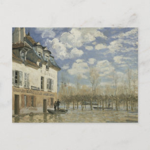 Alfred Sisley - Boat in the Flood at Port Marly Postcard