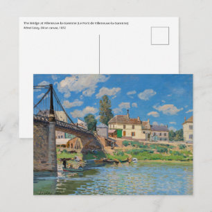 Alfred Sisley - Bridge at Villeneuve-la-Garenne Postcard