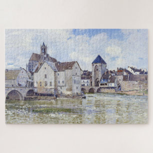 Alfred Sisley Buildings and bridges with water   Jigsaw Puzzle