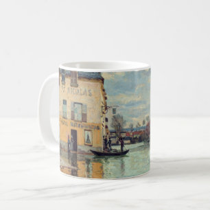 Alfred Sisley - Flood at Port-Marly 1872 Coffee Mug