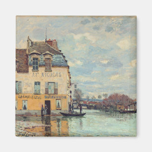 Alfred Sisley - Flood at Port-Marly 1872 Magnet