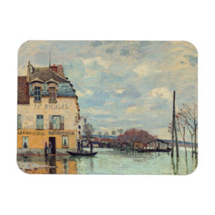 Alfred Sisley - Flood at Port-Marly 1872 Magnet