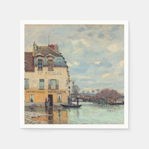 Alfred Sisley - Flood at Port-Marly 1872 Napkin