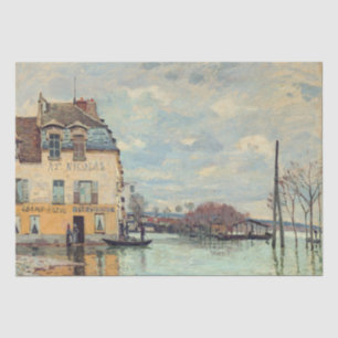 Alfred Sisley - Flood at Port-Marly 1872 Tissue Paper